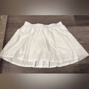 ALO Yoga White Mini Skater Skirt